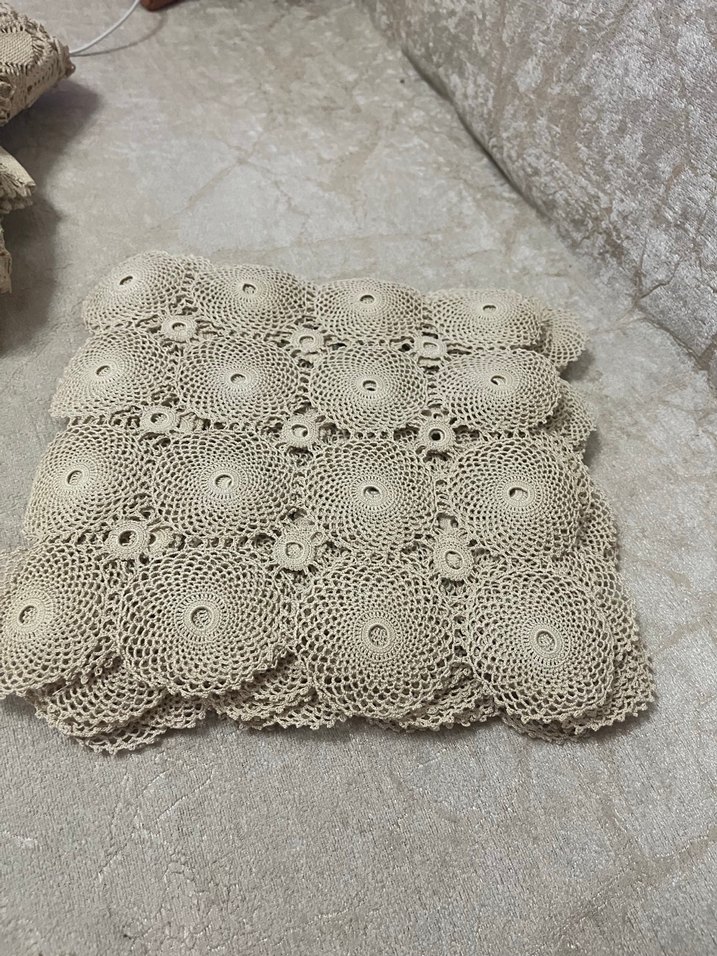 El Yapımı Bohem Dantel Örtü - Görsel 5