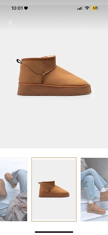 Ugg Ugg içi yünlü yüksek taban bot