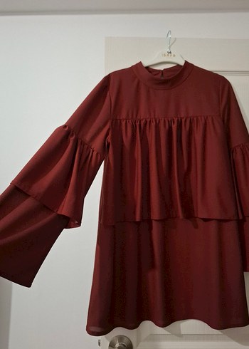 Kirremit Fırfırlı Bohem Midi Tunik