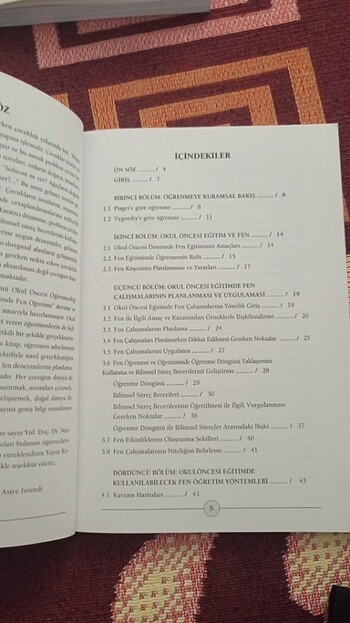  Beden Okul öncesi eğitimde fen öğrenimi ve öğretimi 
