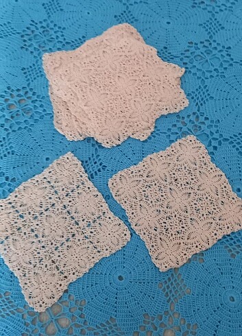 El İşi Dantel Mini Örtü Set