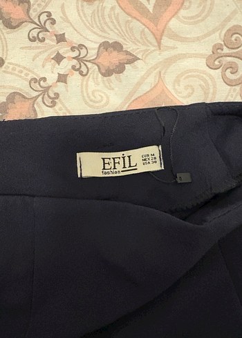 Lacivert Pliseli Mini Etek - Görsel 3