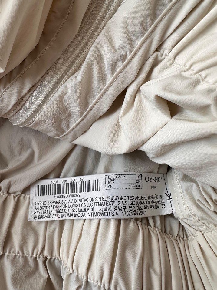 Beyaz Uzun Kollu ceket - Görsel 2