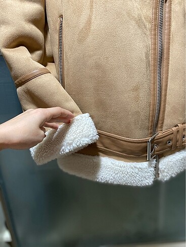 s Beden camel Renk Biker mont