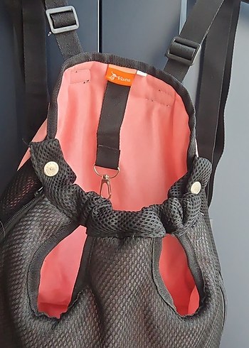 Pembe Siyah Köpek Taşıma Çantası