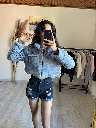 Bershka Peluş Hırka