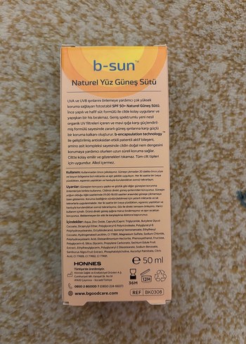 b-good care SPF 50+ Tonlu Güneş Sütü Yüz İçin - Görsel 2