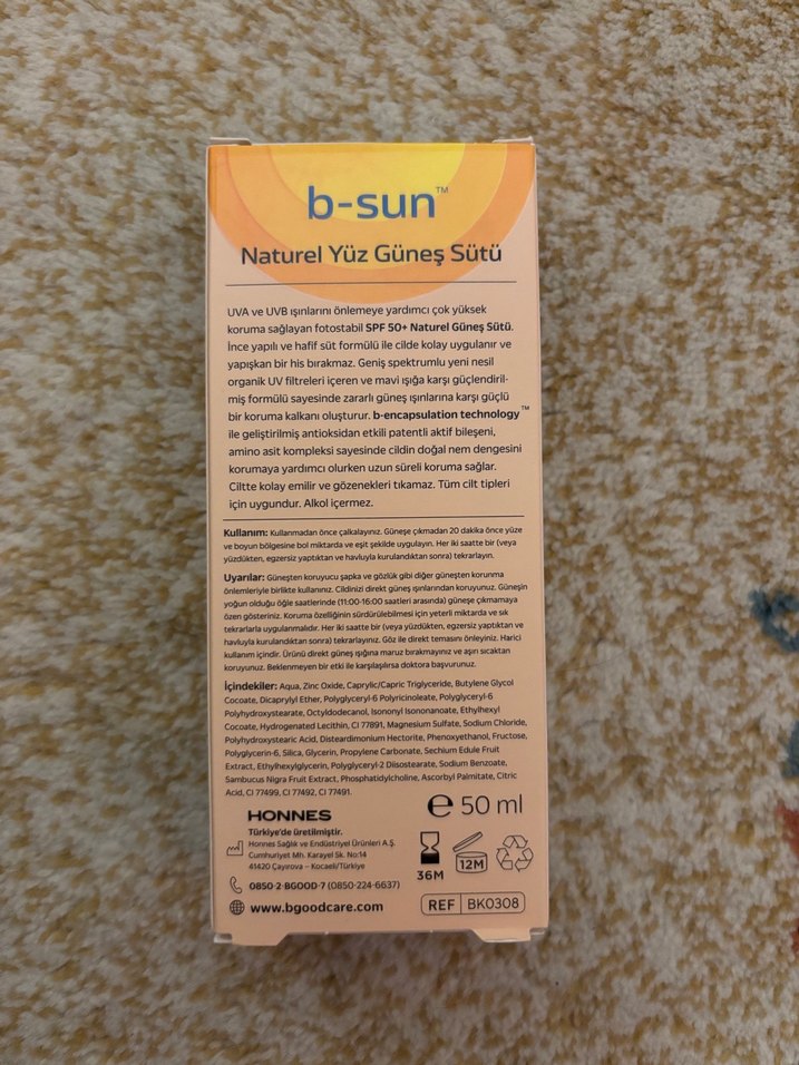 b-good care SPF 50+ Tonlu Güneş Sütü Yüz İçin - Görsel 2