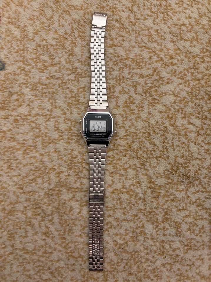 Casio Kadın Gri ayarlanabilir Dijital Kol Saati - Görsel 2