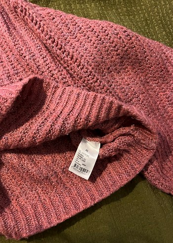 Pembe Örgü Kadın Triko Kazak - Görsel 3