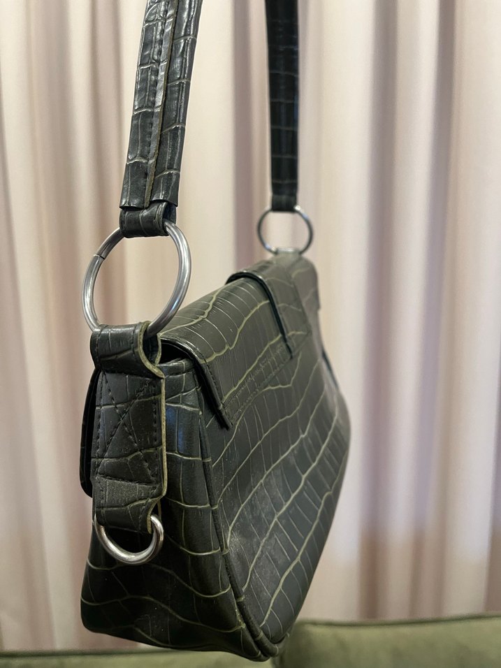 Vintage Yeşil Çanta - Görsel 4