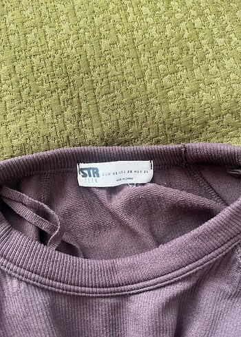 Kadın Kahverengi Uzun Kollu Crop Bluz - Görsel 4