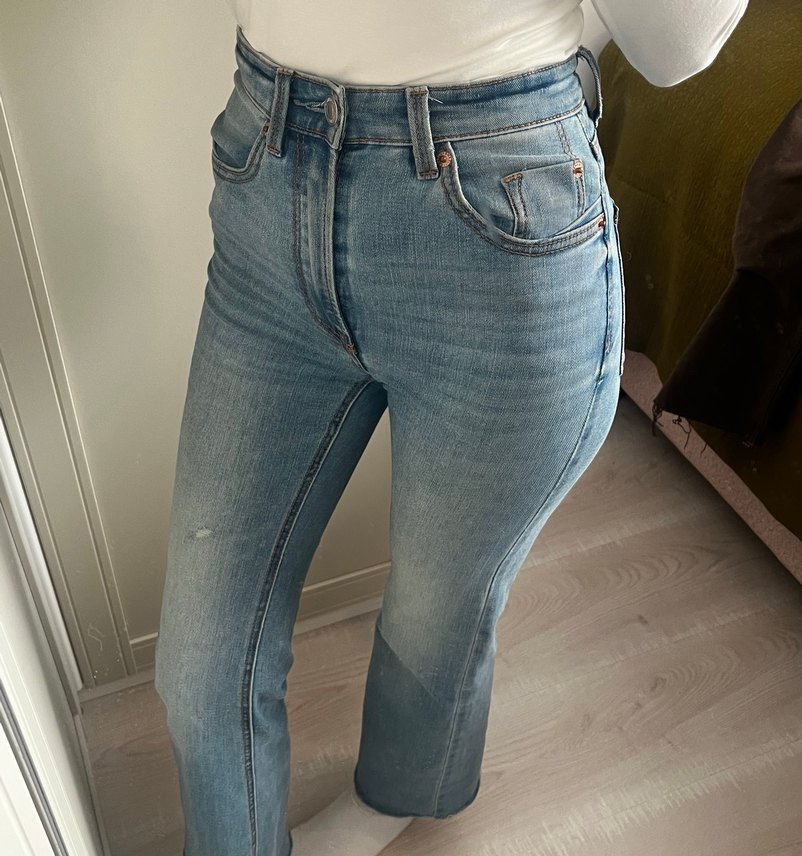 Stradivarius cropped flare jeans - Görsel 2