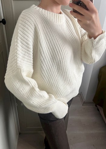 Bej/krem kazak - Görsel 3