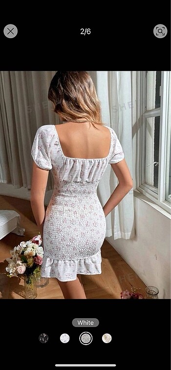 Sheinside Çiçeki elbise