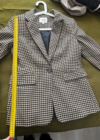 Koton Ekoseli Blazer Ceket - Görsel 7