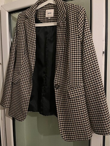 Koton Ekoseli Blazer Ceket - Görsel 2