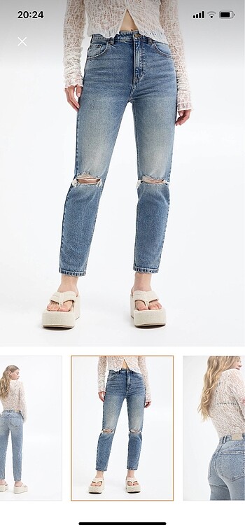 Pull and Bear pull and bear mom jean pantolon