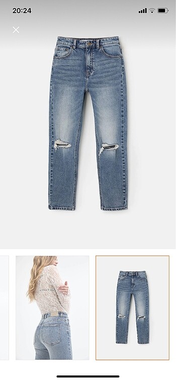 40 Beden pull and bear mom jean pantolon