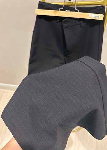 Lacivert Kadın Kumaş Pantolon - Görsel 2