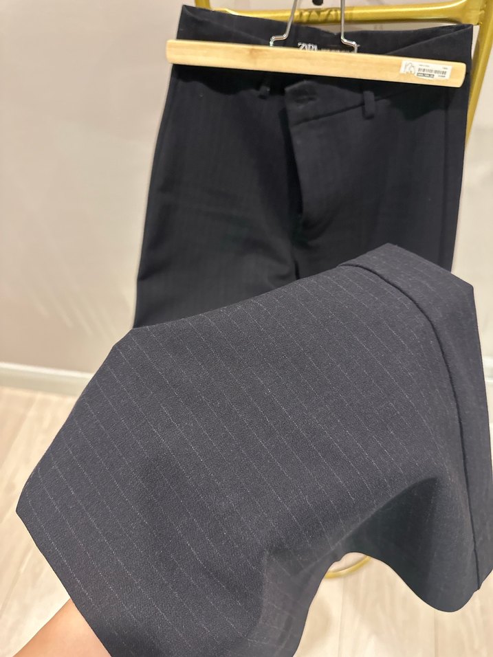 Lacivert Kadın Kumaş Pantolon - Görsel 2