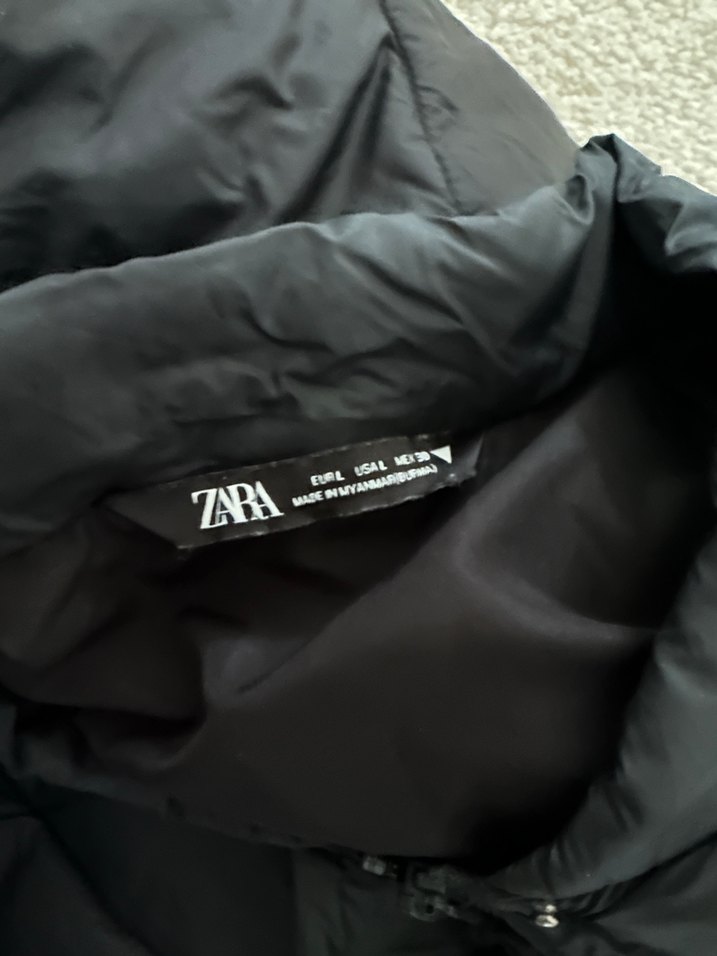 Zara crop sisme ceket - Görsel 3