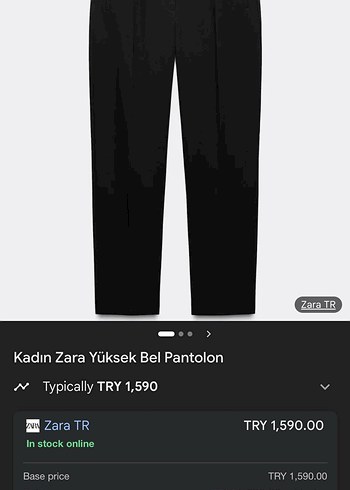 Zara Bej Regular Fit Fermuarlı Kadın Pantolon - Görsel 5