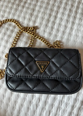 Guess Guess Kadın Siyah Zincir Detaylı Deri Çanta