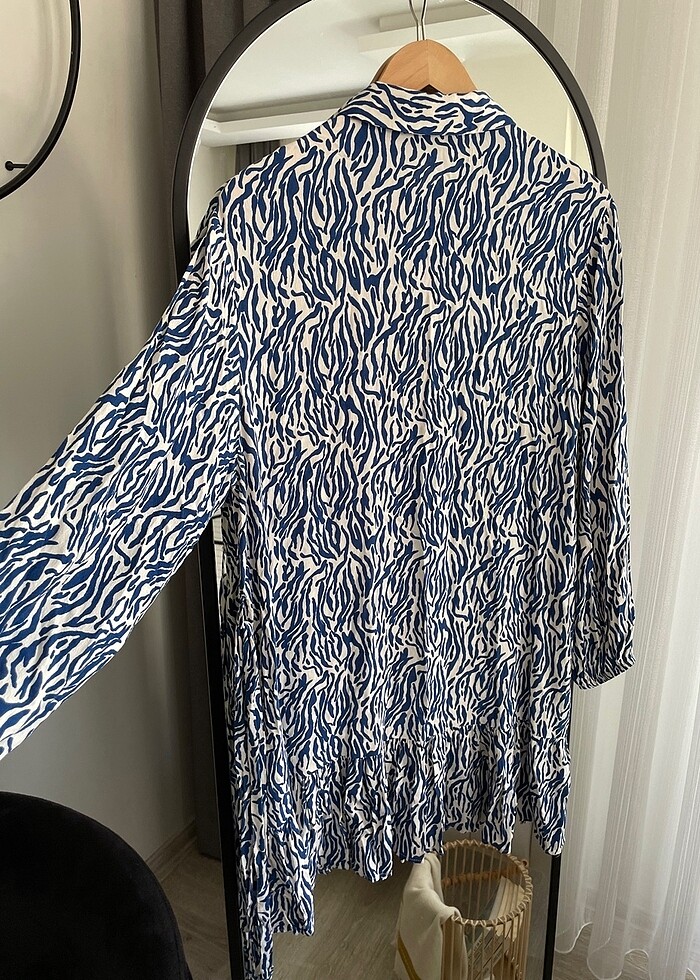 LC Waikiki mavi beyaz elbise - Görsel 4