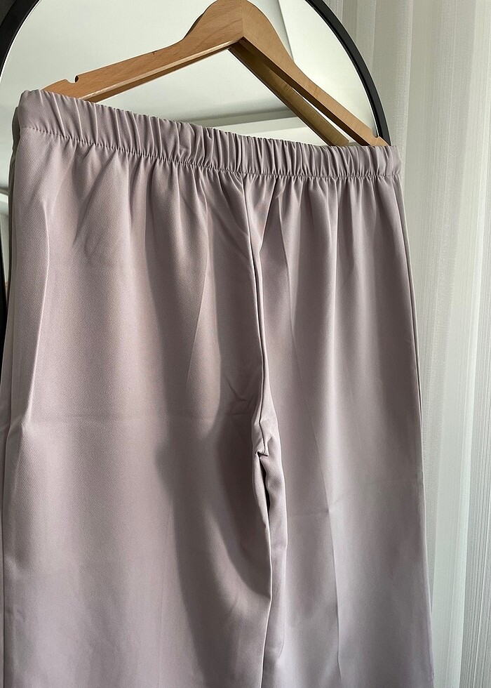 Kumaş bol paça pantolon - Görsel 4