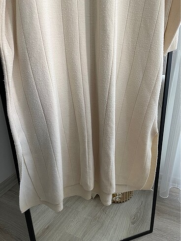 Uzun yırtmaçlı triko elbise - Görsel 5