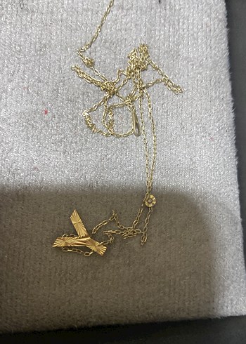 Gold Master Parlak Zincir Detaylı Midi Kadın Kolye ucu altın zincir gümüş