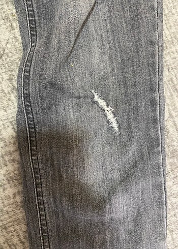 m Beden Gri Kadın Denim Pantolon