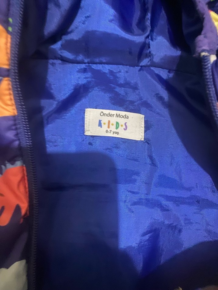 Renkli Leopar Desenli Erkek Bebek Mont - Görsel 3