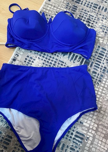 Koyu Mavi Strappy Bikini Takımı