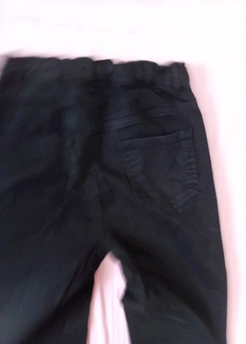 Siyah  Normal Boy Esnek Kumaş Pantolon - Görsel 3