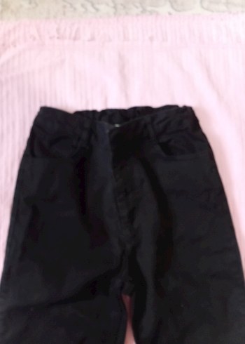 Siyah  Normal Boy Esnek Kumaş Pantolon - Görsel 4