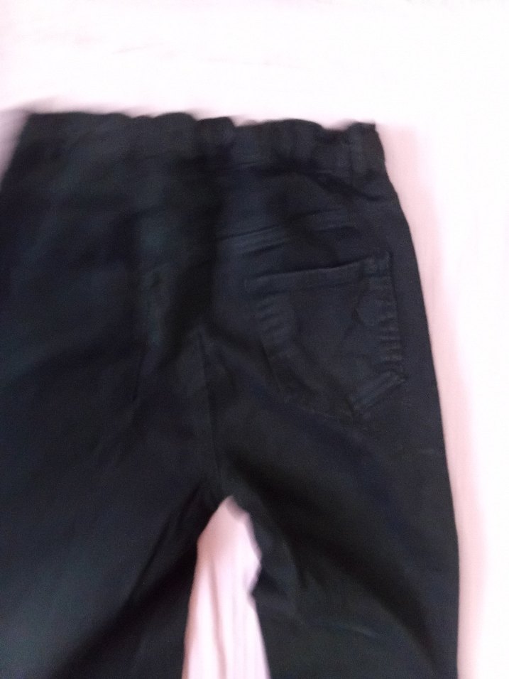 Siyah  Normal Boy Esnek Kumaş Pantolon - Görsel 3