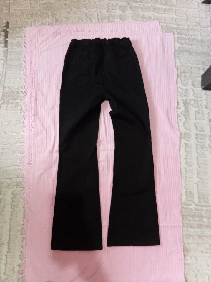 Siyah  Normal Boy Esnek Kumaş Pantolon - Görsel 2