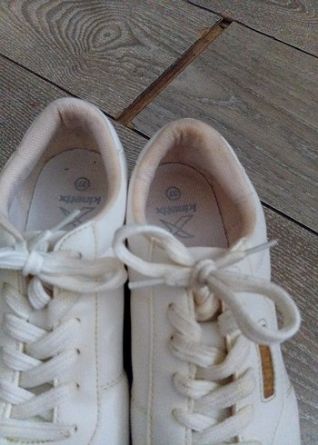 Beyaz Kadın Dolgu Topuk Spor Ayakkabı - Görsel 5