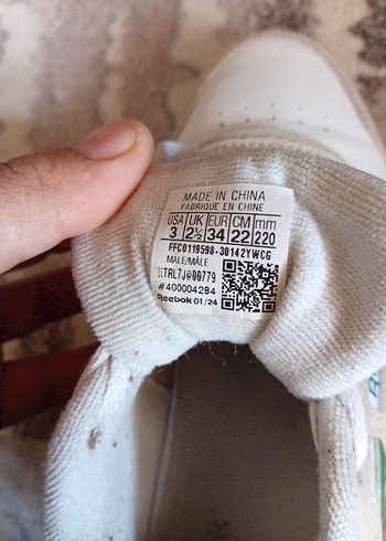 Reebok Beyaz Yeşil Platform Spor Ayakkabı - Görsel 6