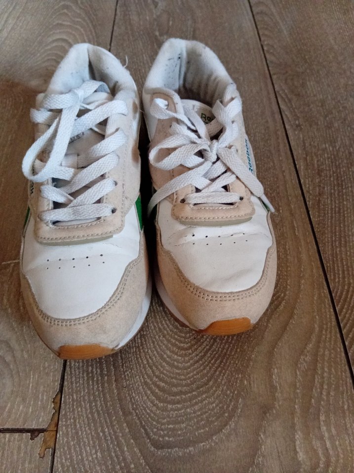 Reebok Beyaz Yeşil Platform Spor Ayakkabı - Görsel 2