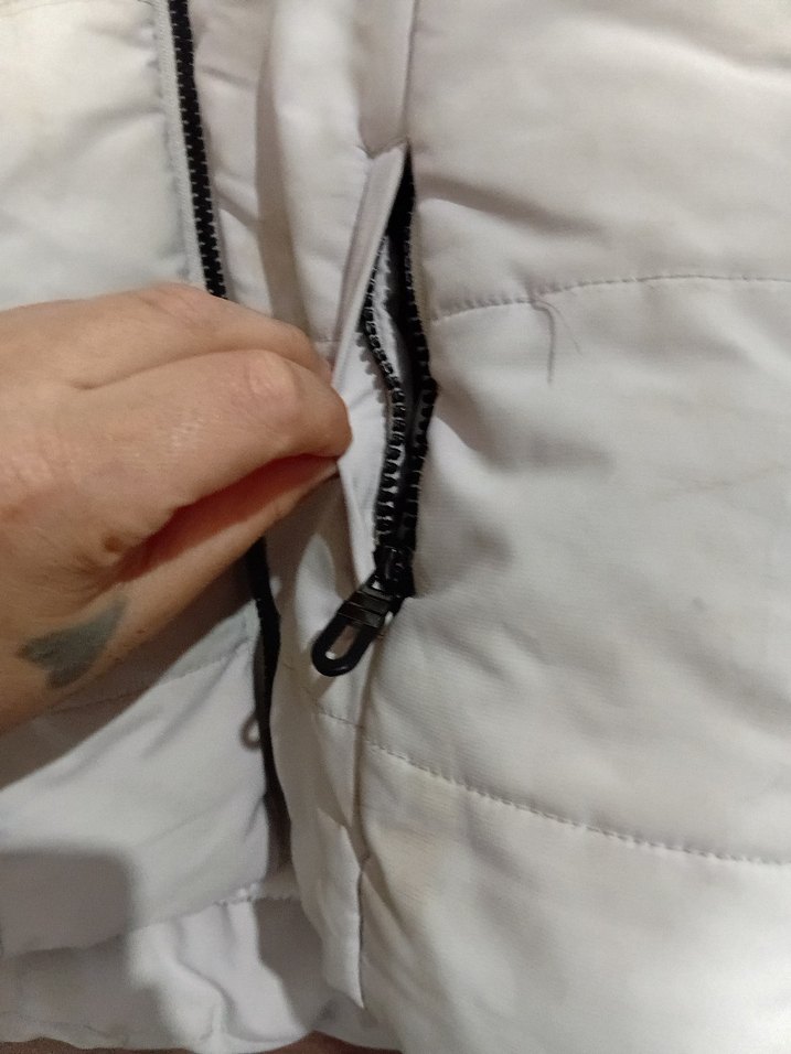 Kız Çocuk Gri Suni Kürklü Mont - Görsel 3