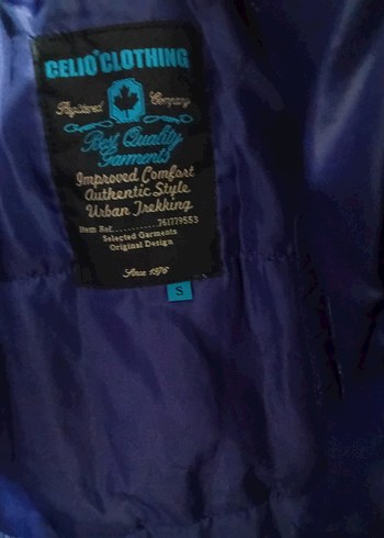 Kadın Parlak Mavi Street Style Kış Montu - Görsel 7