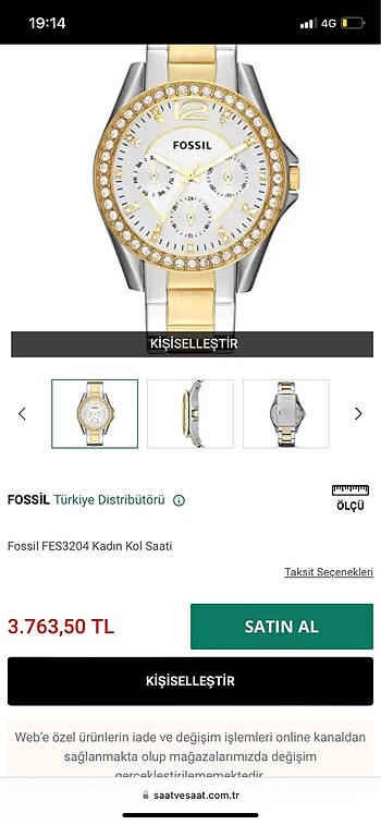 Fossil kadın kol saati