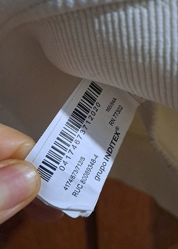 ZARA KREM BASIC SWEATSHIRT - Görsel 4