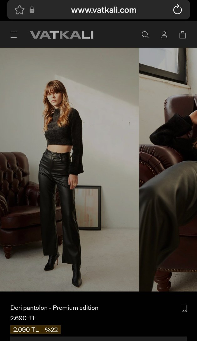 Vatkali Limied Edition Deri Pantolon - Görsel 3