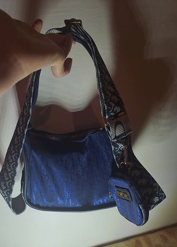 Dior Lacivert Fermuarlı Kadın Çanta - Görsel 5