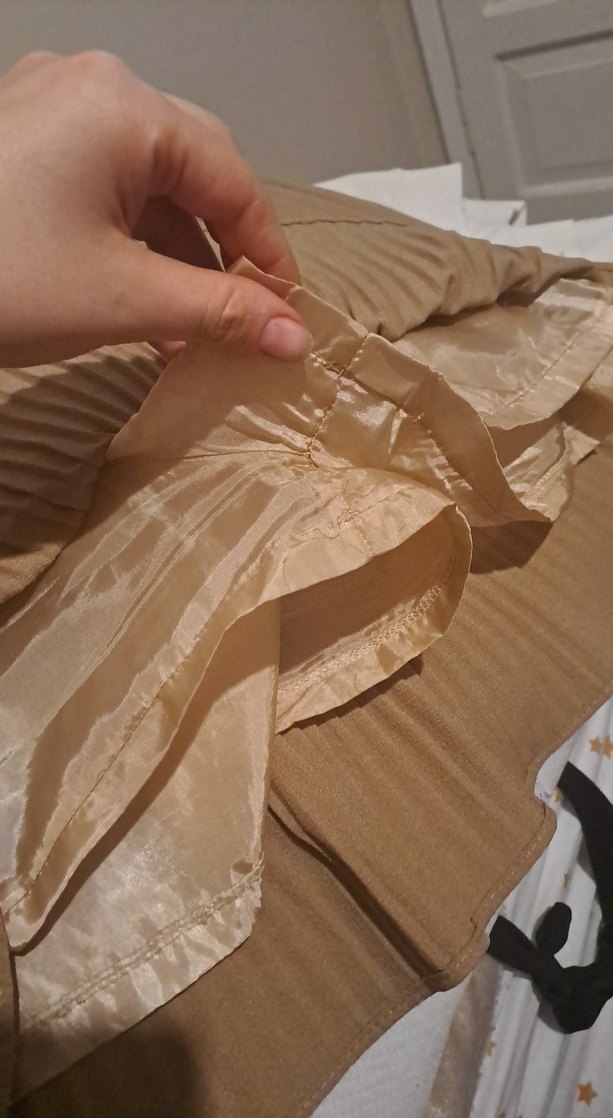 Quzu Karamel Piliseli Mini Etek - Görsel 2