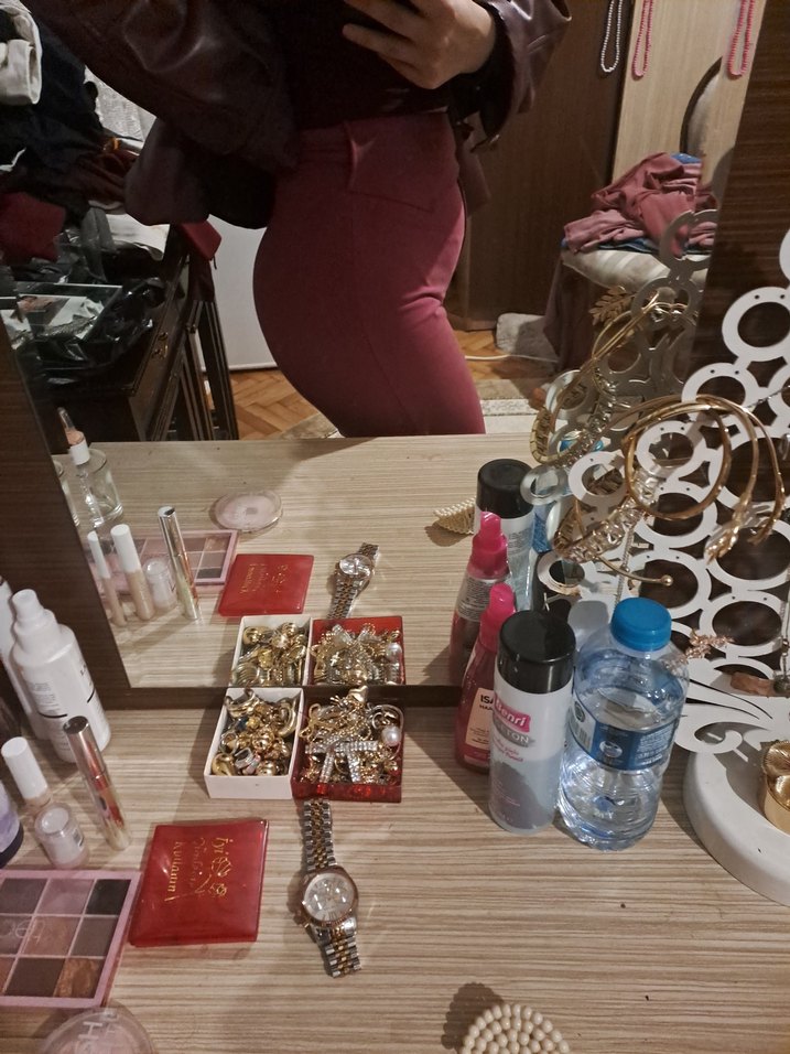 Fusya ispanyol Silky Kumaş Pantolon - Görsel 5